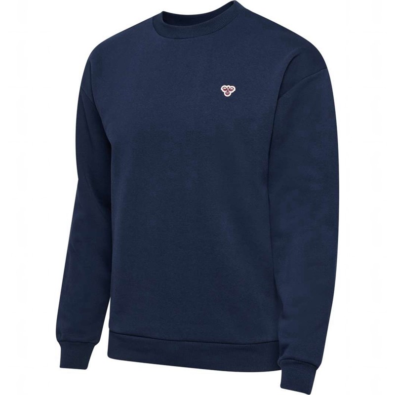 Hummel Loose Crewneck Bee Sweatshirts Heren Donkerblauw | 748956-168