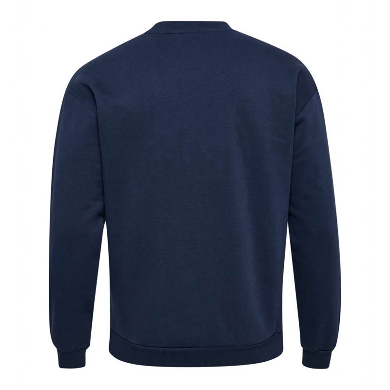 Hummel Loose Crewneck Bee Sweatshirts Heren Donkerblauw | 748956-168