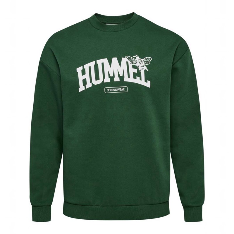 Hummel Loose Crewneck University Bee Sweatshirts Heren Groen | 905742-884