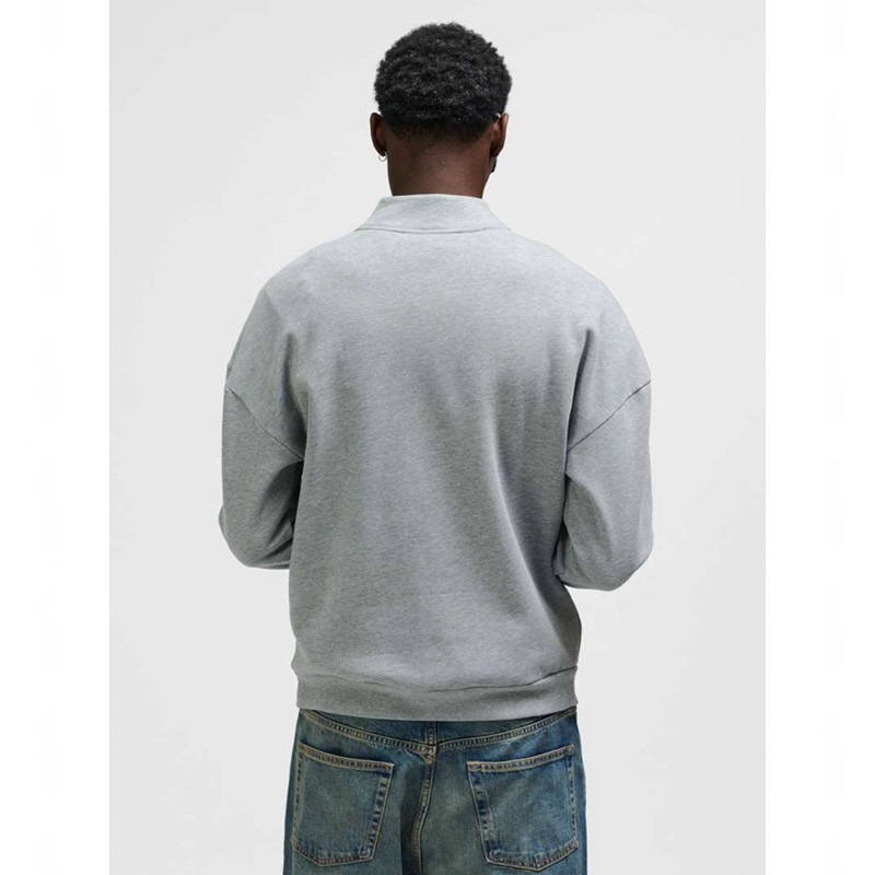 Hummel Loose Half Zip Bee Sweatshirts Heren Grijs | 895488-452