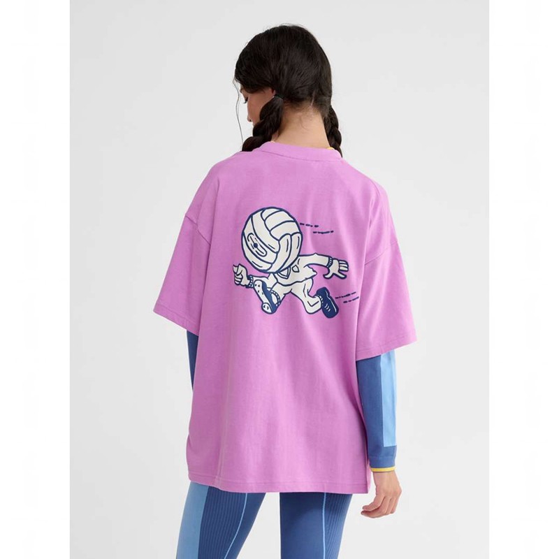 Hummel Loose S/S Headball T-shirts Heren Roze | 954453-368
