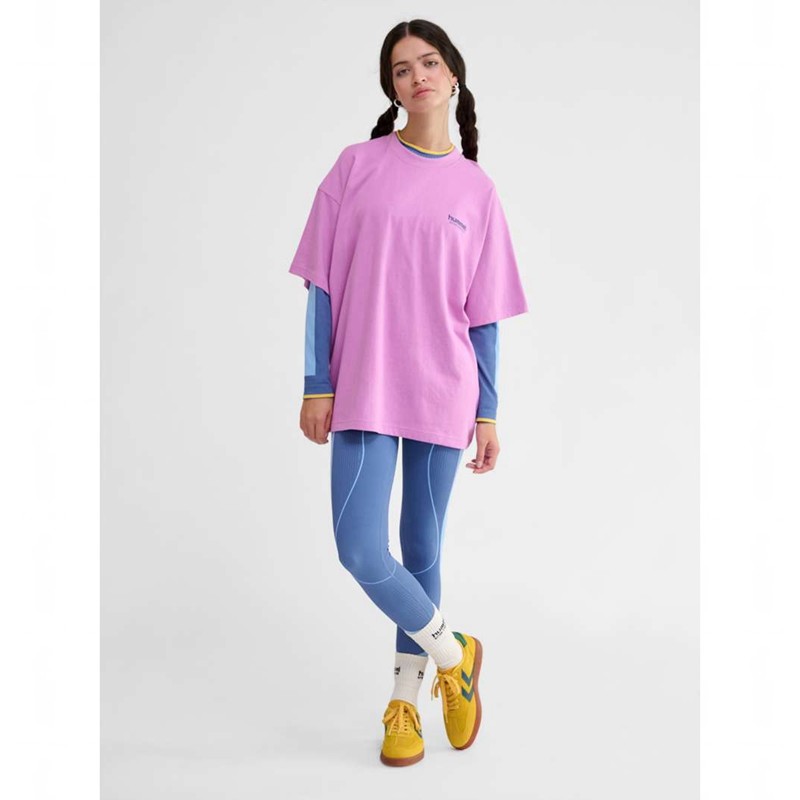 Hummel Loose S/S Headball T-shirts Heren Roze | 954453-368