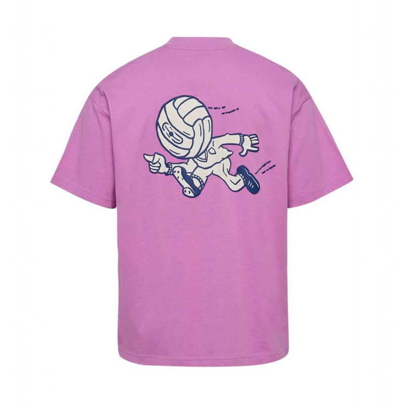 Hummel Loose S/S Headball T-shirts Heren Roze | 954453-368