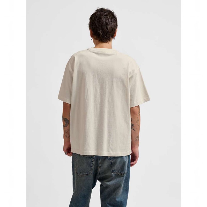 Hummel Loose S/S Headball T-shirts Heren Wit | 730143-924