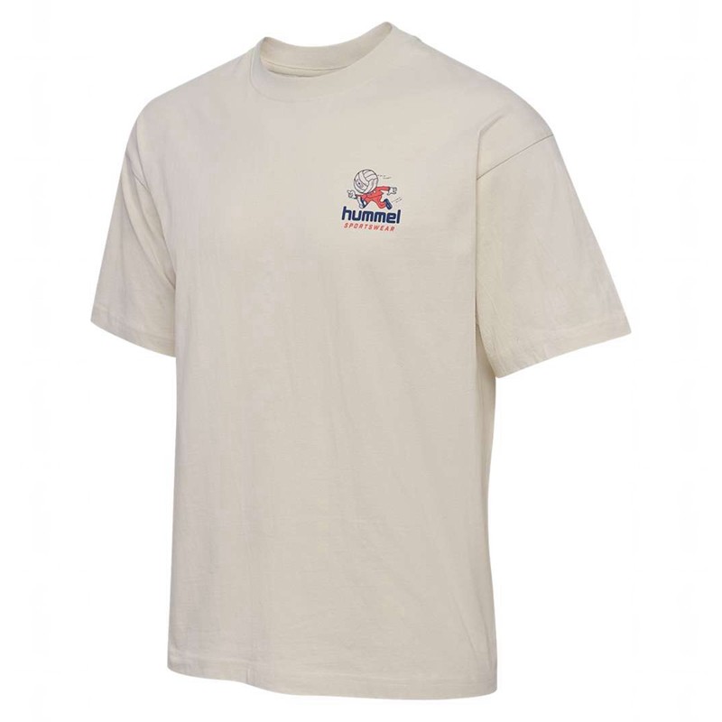 Hummel Loose S/S Headball T-shirts Heren Wit | 730143-924