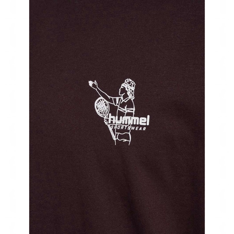 Hummel Loose S/S Lesson T-shirts Heren Chocola | 266790-491
