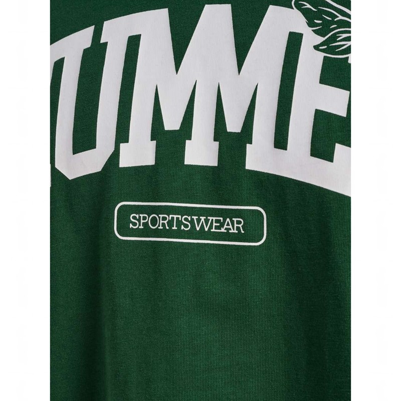 Hummel Loose S/S University Bee T-shirts Heren Groen | 345633-191