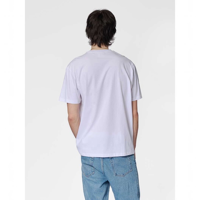 Hummel Loose S/S University Bee T-shirts Heren Wit | 492016-221