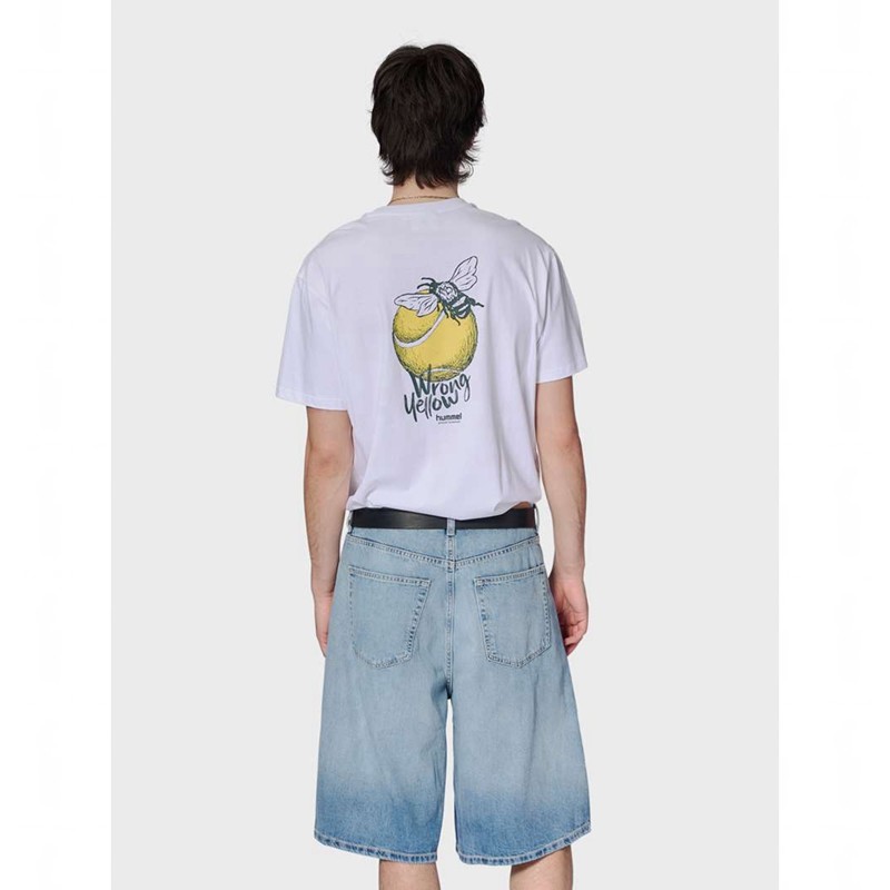 Hummel Loose S/S Wrong Yellow T-shirts Heren Lavendel | 446631-433