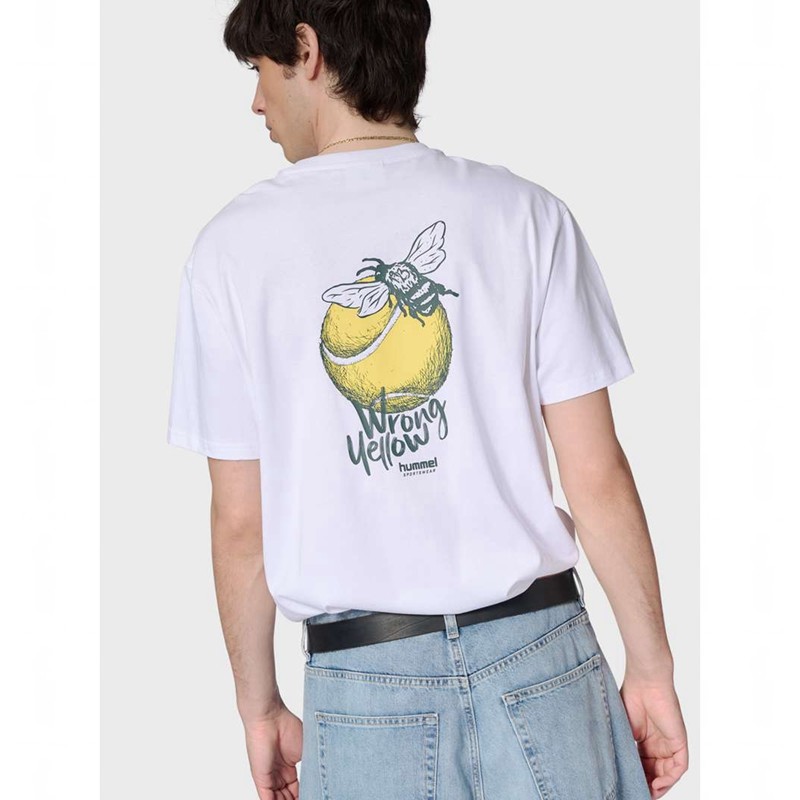 Hummel Loose S/S Wrong Yellow T-shirts Heren Lavendel | 446631-433