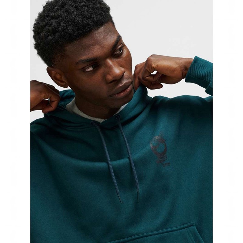 Hummel Loose Wrong Yellow Hoodie Heren Groen | 914829-631