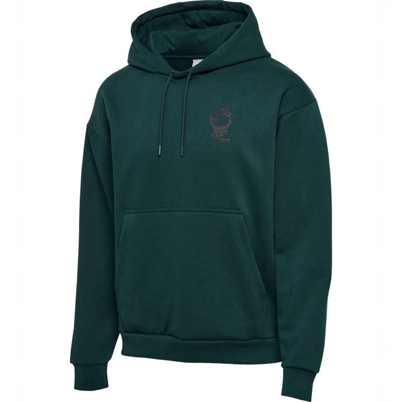 Hummel Loose Wrong Yellow Hoodie Heren Groen | 914829-631