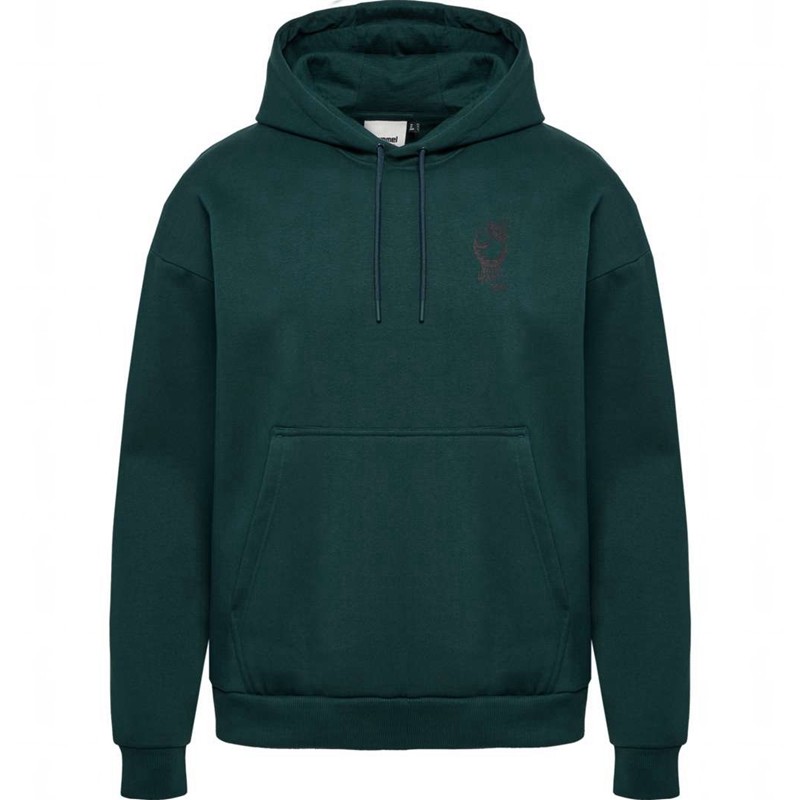 Hummel Loose Wrong Yellow Hoodie Heren Groen | 914829-631