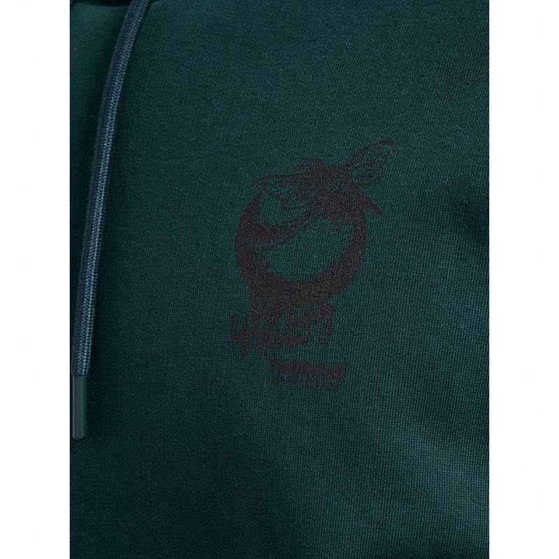 Hummel Loose Wrong Yellow Hoodie Heren Groen | 914829-631