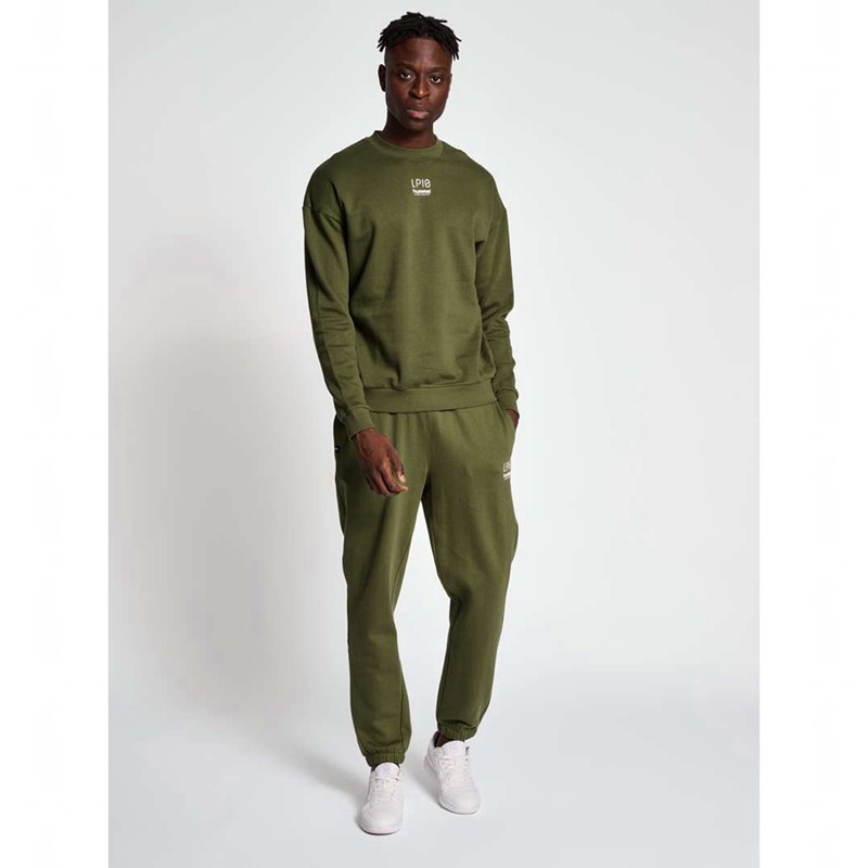 Hummel Lp10 Boxy Sweatshirts Heren Groen | 428739-114