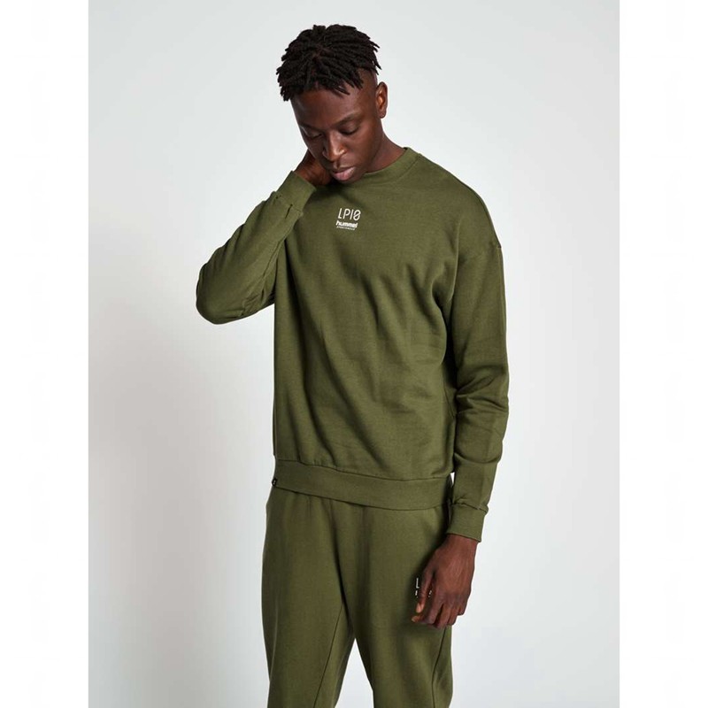 Hummel Lp10 Boxy Sweatshirts Heren Groen | 428739-114