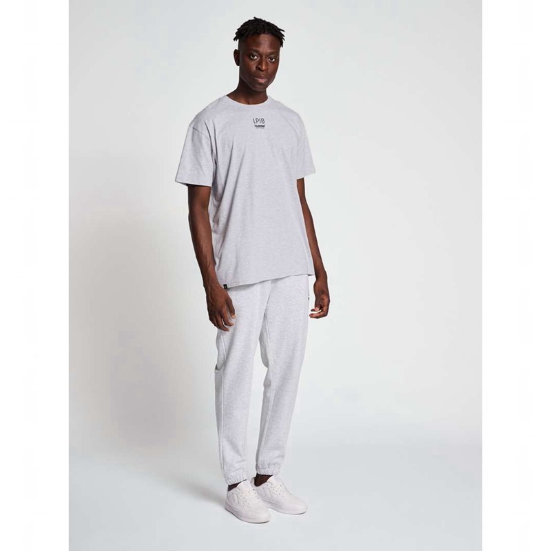 Hummel Lp10 Boxy T-shirts Heren Grijs | 232226-675