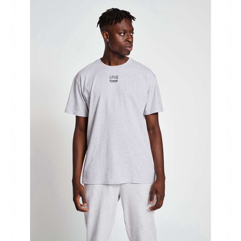 Hummel Lp10 Boxy T-shirts Heren Grijs | 232226-675