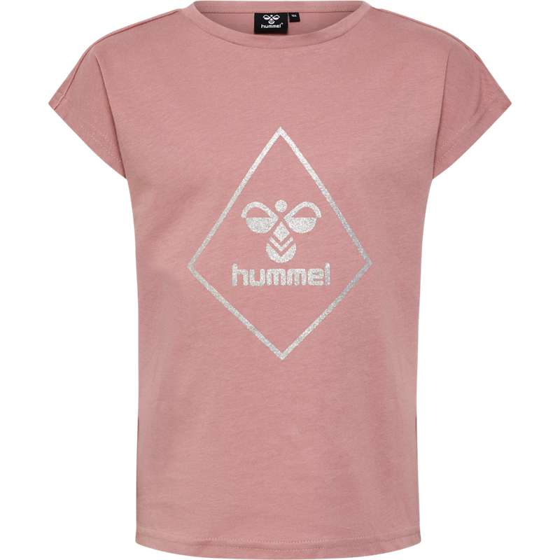 Hummel Luna S/S T-shirts Kinderen Roze | 804423-157