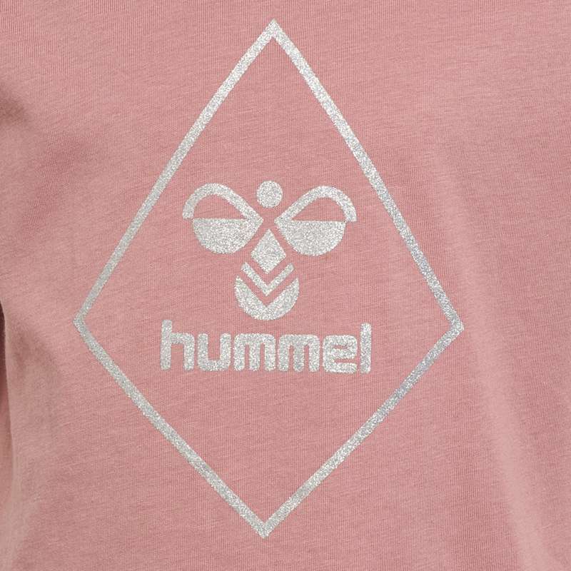Hummel Luna S/S T-shirts Kinderen Roze | 804423-157