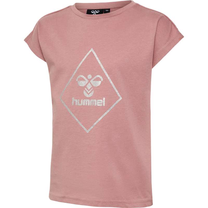 Hummel Luna S/S T-shirts Kinderen Roze | 804423-157