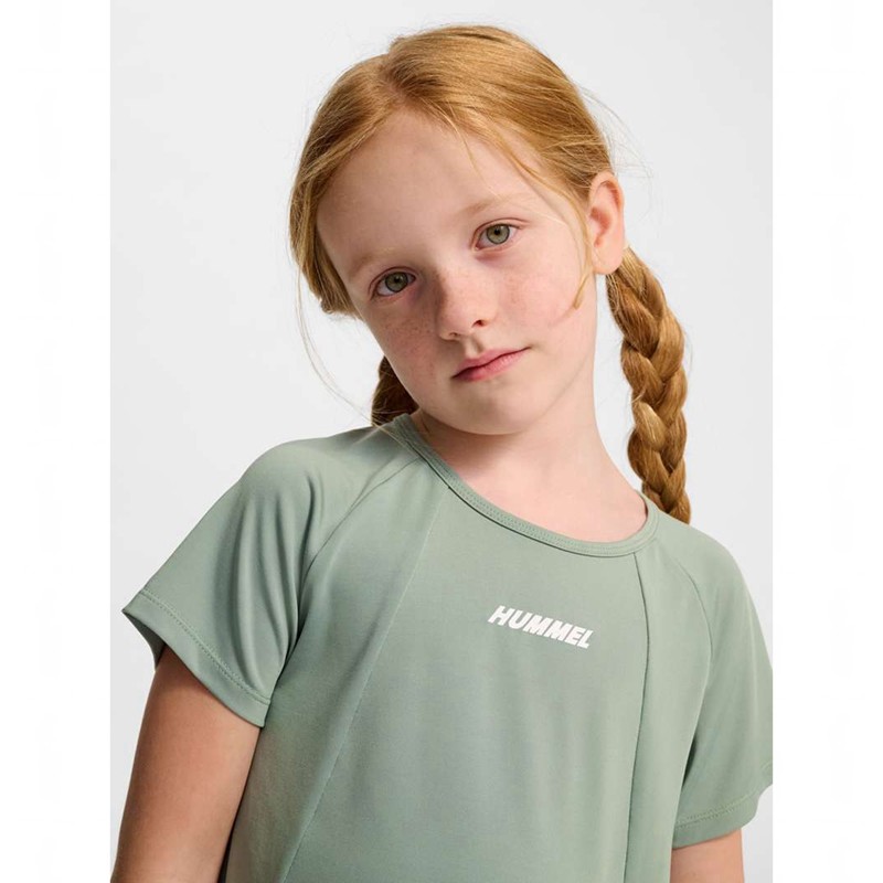 Hummel Luna Top S/S Sneakers Kinderen Groen | 461238-442