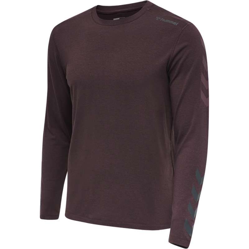 Hummel Mace Ls T-shirts Heren Bordeaux | 031609-425