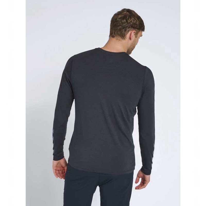 Hummel Mace Ls T-shirts Heren Zwart | 946414-069