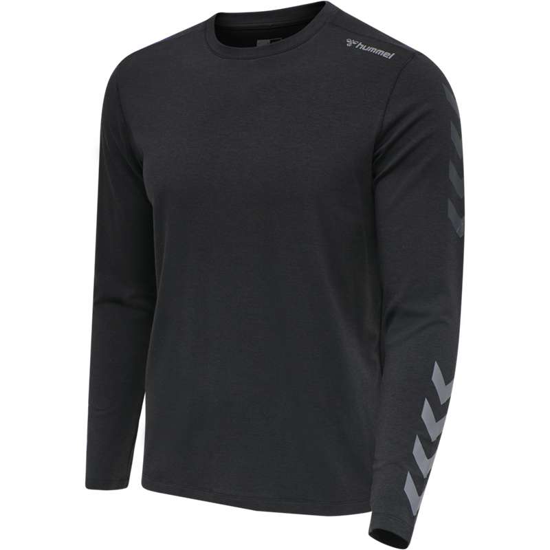 Hummel Mace Ls T-shirts Heren Zwart | 946414-069