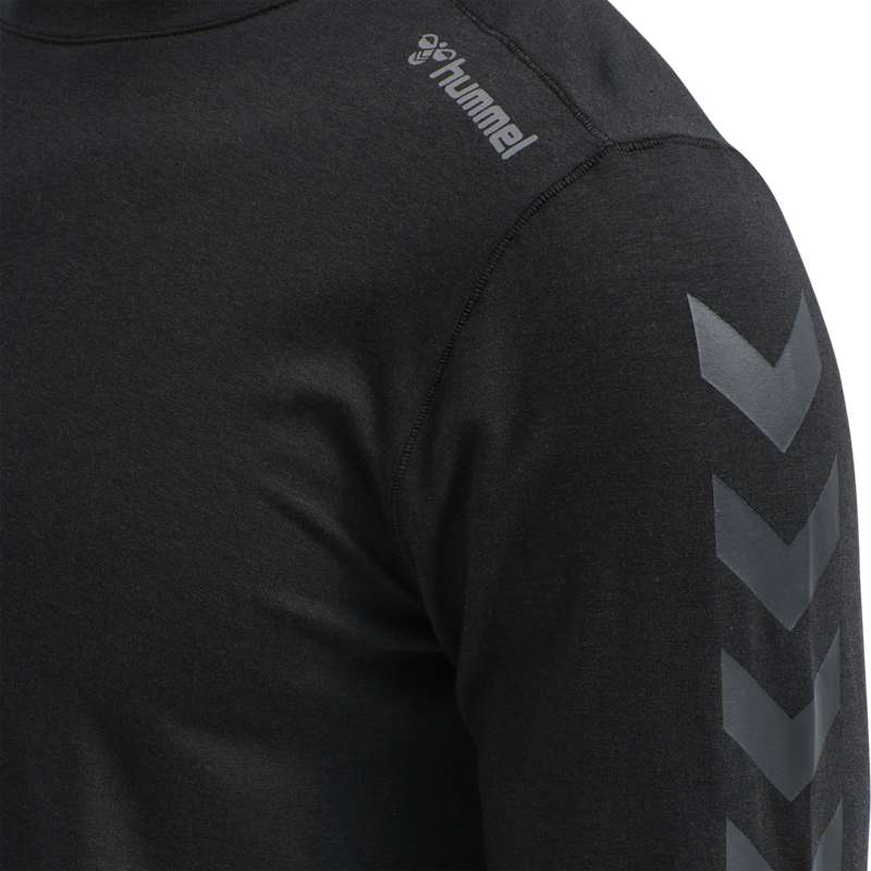 Hummel Mace Ls T-shirts Heren Zwart | 946414-069