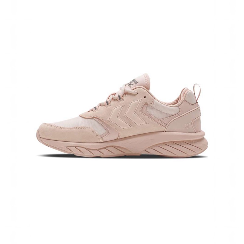 Hummel Marathona Reach Lx Tonal Rib Sneakers Heren Roze | 526644-570