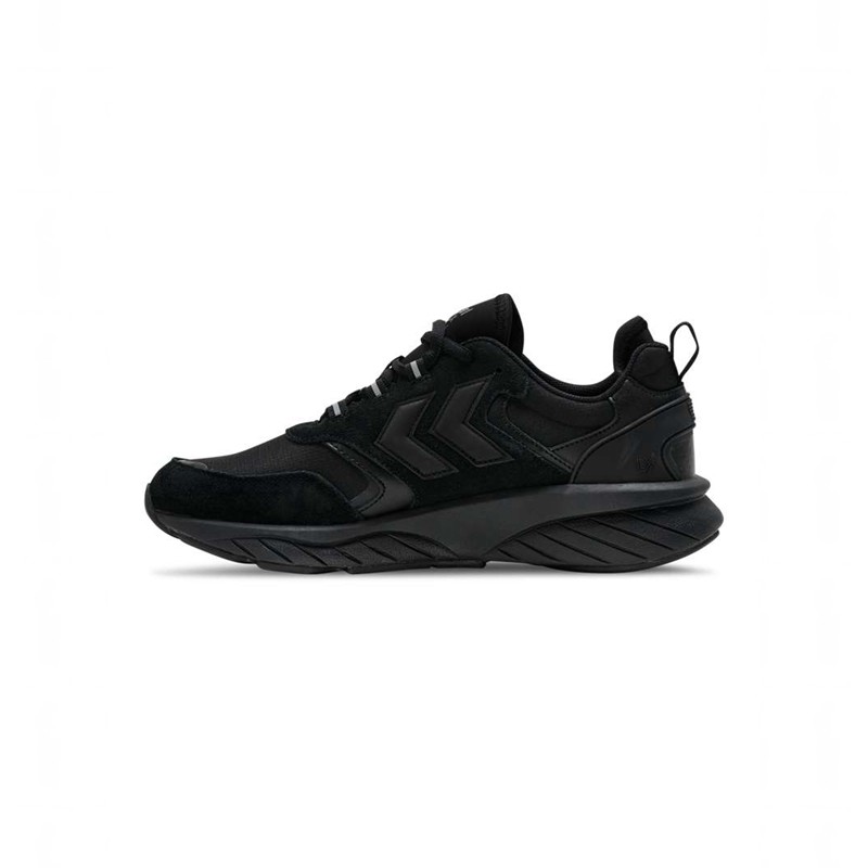 Hummel Marathona Reach Lx Tonal Rib Sneakers Heren Zwart | 077324-181