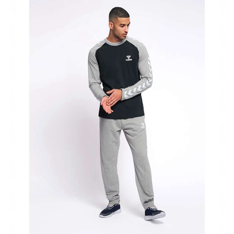 Hummel Mark L/S T-shirts Heren Zwart | 732521-281