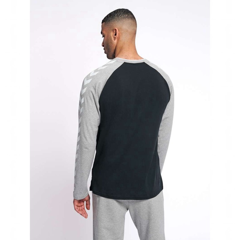 Hummel Mark L/S T-shirts Heren Zwart | 732521-281