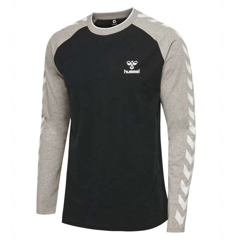 Hummel Mark L/S T-shirts Heren Zwart | 732521-281