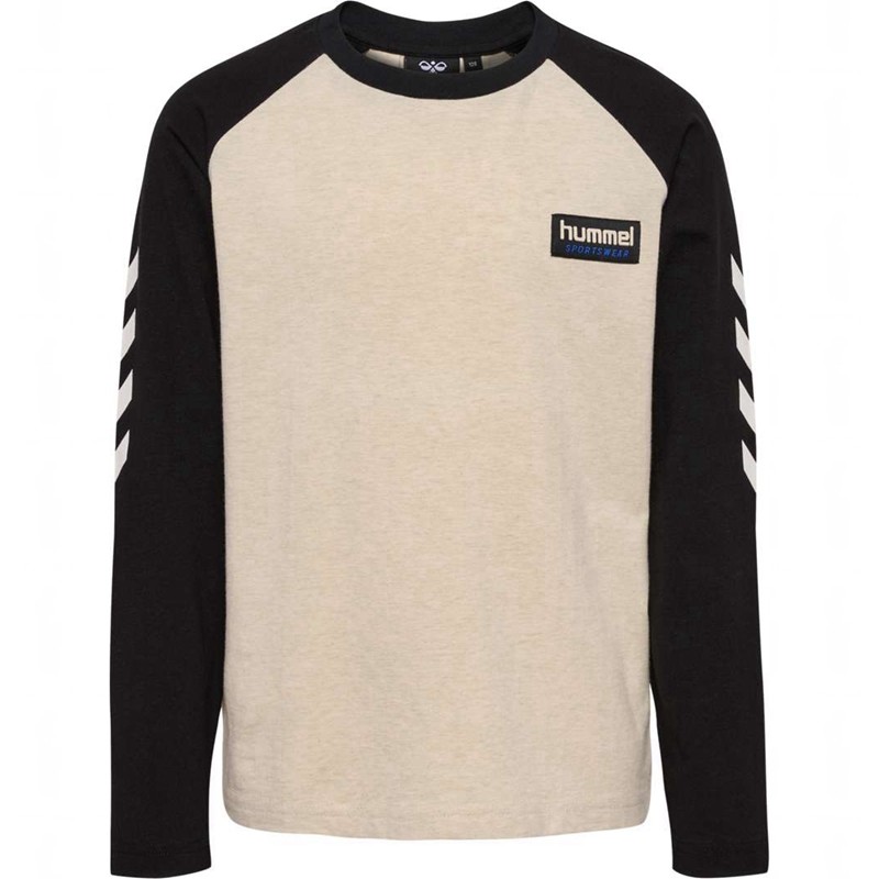 Hummel Melvin L/S T-shirts Kinderen Zwart | 182097-168