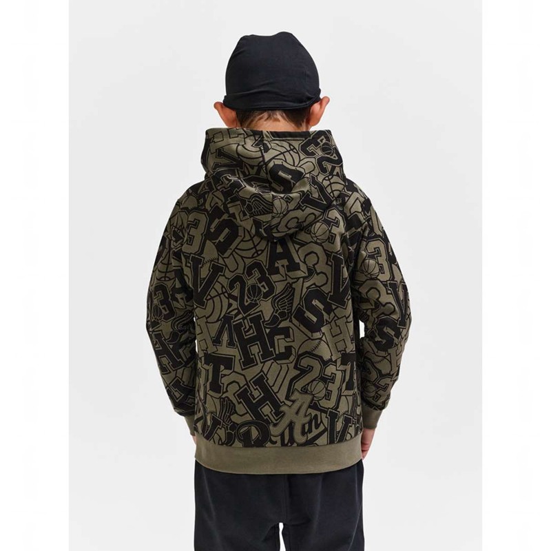 Hummel Molt Hoodie Kinderen Olijfgroen | 218610-993