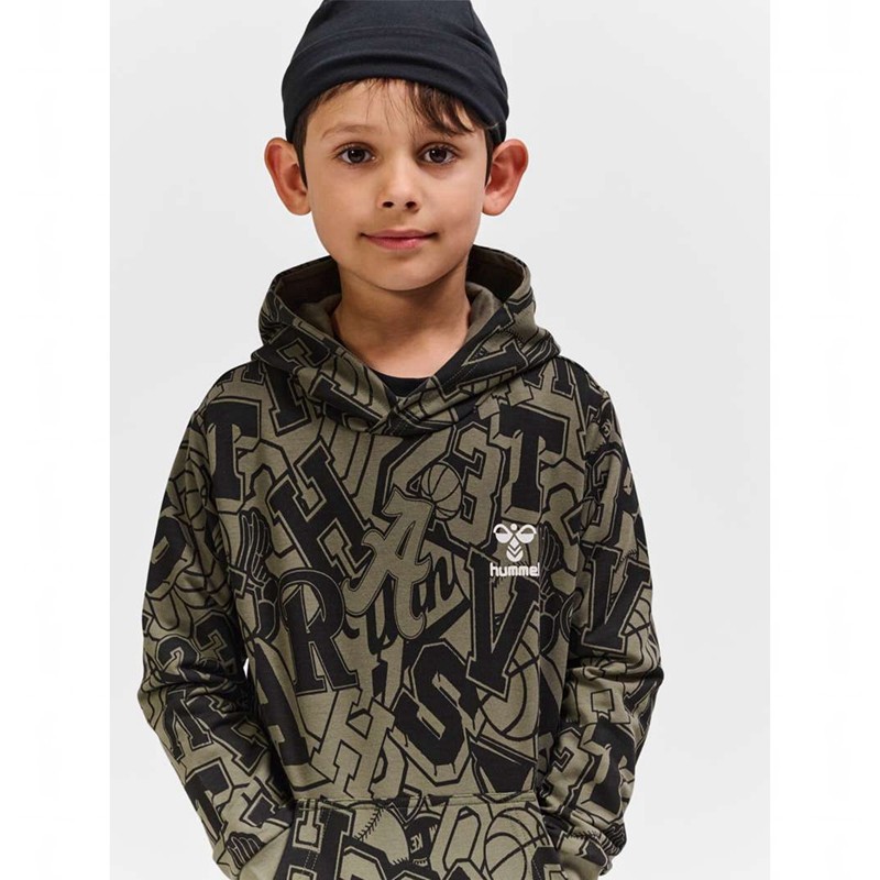 Hummel Molt Hoodie Kinderen Olijfgroen | 218610-993
