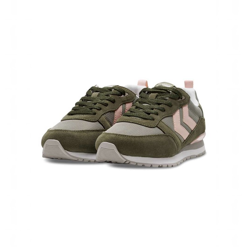 Hummel Monaco 86 Sneakers Heren Olijfgroen | 703951-454