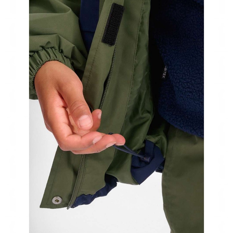 Hummel Monsun Tex Shell Jassen Kinderen Olijfgroen | 694850-025