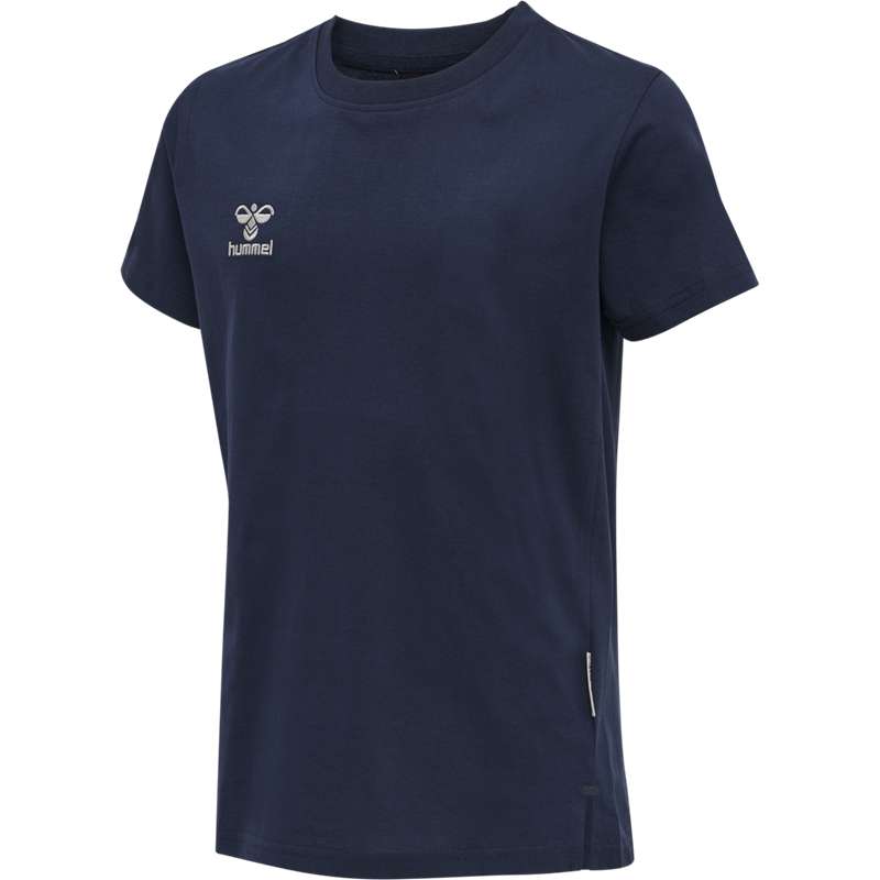 Hummel Move Grid Cotton S/S Kid T-shirts Kinderen Donkerblauw | 027174-819