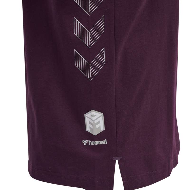 Hummel Move Grid Cotton S/S T-shirts Heren Bordeaux | 122797-299
