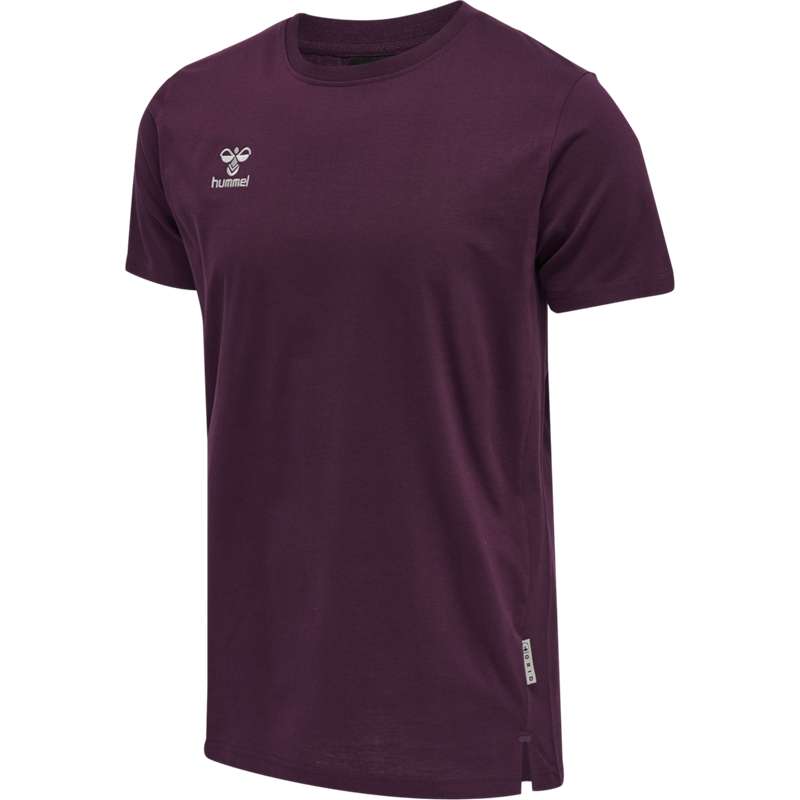 Hummel Move Grid Cotton S/S T-shirts Heren Bordeaux | 122797-299