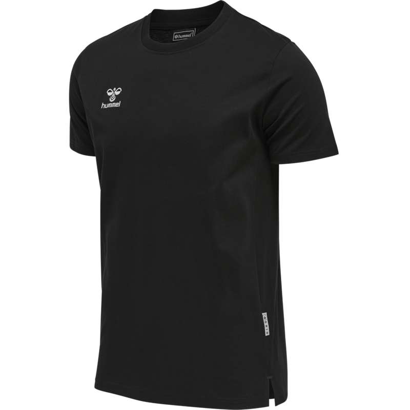 Hummel Move Grid Cotton S/S T-shirts Heren Zwart | 003441-288