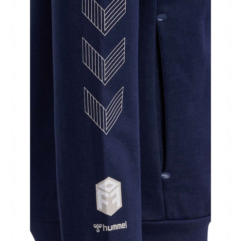 Hummel Move Grid Cotton Zip Hardloopbroek Kinderen Donkerblauw | 983153-427