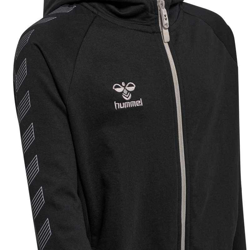 Hummel Move Grid Cotton Zip Hoodie Kinderen Zwart | 463327-389
