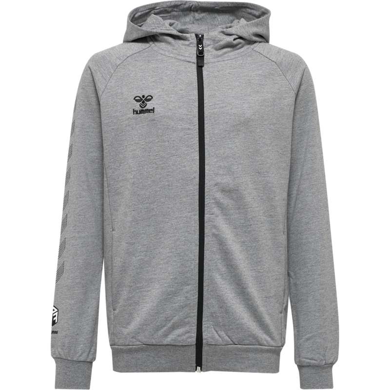 Hummel Move Grid Cotton Zip Hoodie Kinderen Grijs | 886841-849