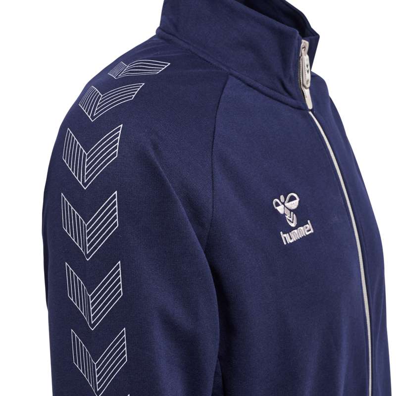 Hummel Move Grid Cotton Zip Jassen Heren Donkerblauw | 282614-433