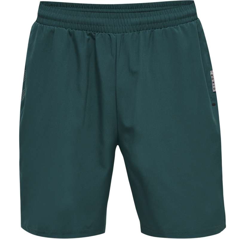 Hummel Move Grid Woven Korte Broek Heren Groen | 235049-910