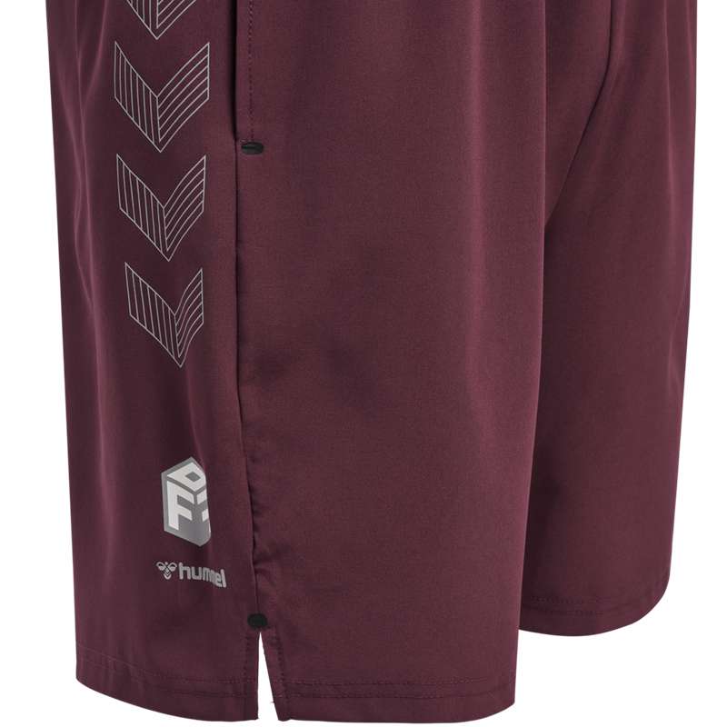 Hummel Move Grid Woven Korte Broek Heren Bordeaux | 662384-431